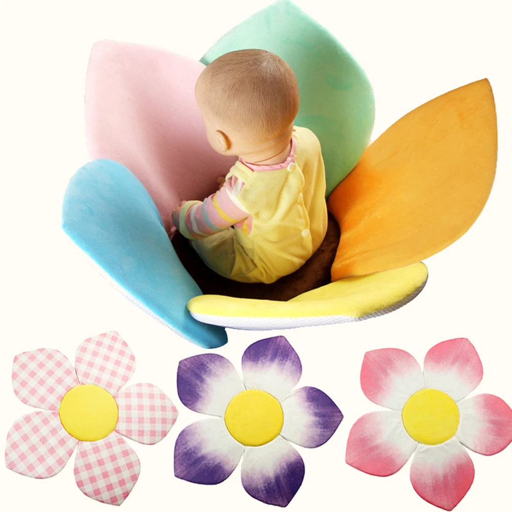 

NonSlip Baby Shower Bath Tub Flower Pad Bath Infant Newborn Safety Security Bath Support Cushion Bathtub Mat Newborn Shower Seat