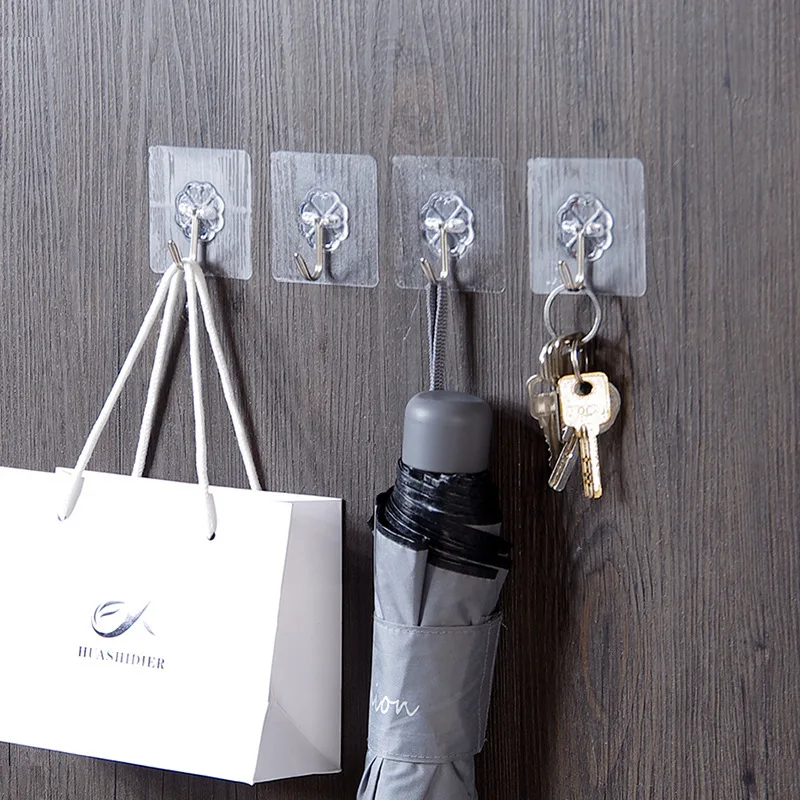 

Bathroom Gadgets 6PCs Wall Hooks Strong Suction Cup Sucker Hanger For Kitchen Home Kitchenware Storage Bathroom Tool Accessories