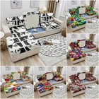 Эластичный чехол для диванной подушки с мультяшным принтом, защитный чехол для мебели, для дивана, чехол для подушки из спандекса для гостиной