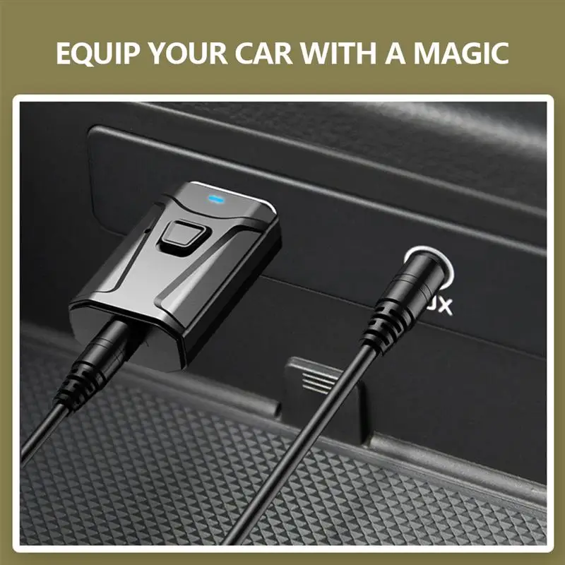 

USB Bluetooth 5.0 Audio Receiver Stereo AUX USB 3.5mm Jack RCA & Mic Handsfree Call for TV PC Headphones Home Car HIFI Audio