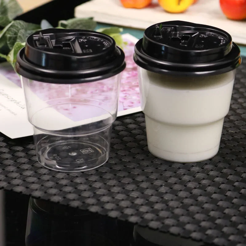 50 шт 220 мл прозрачный одноразовый стаканчик для сока утолщенный Кофе Молоко чай