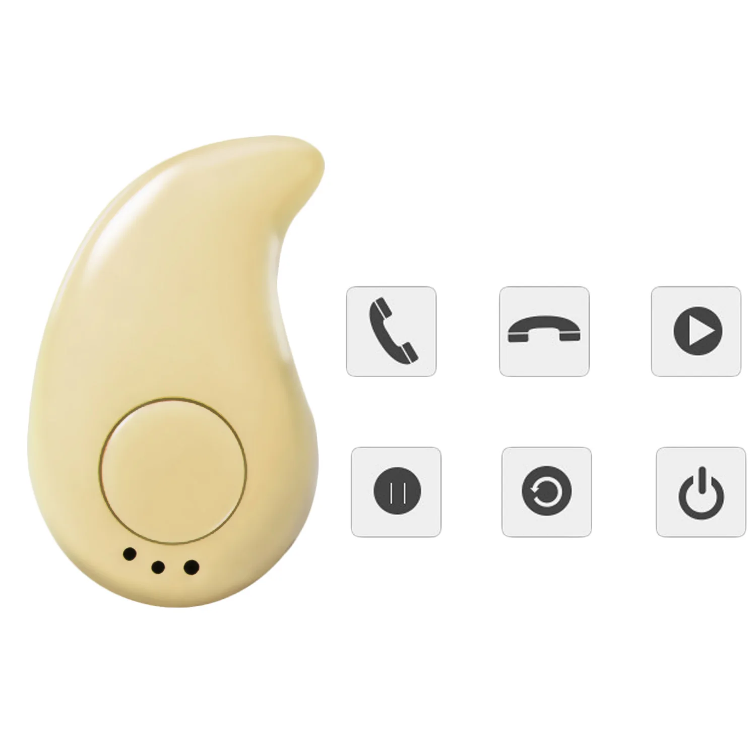 Универсальные миниатюрные невидимые внутриканальные беспроводные наушники Vococal