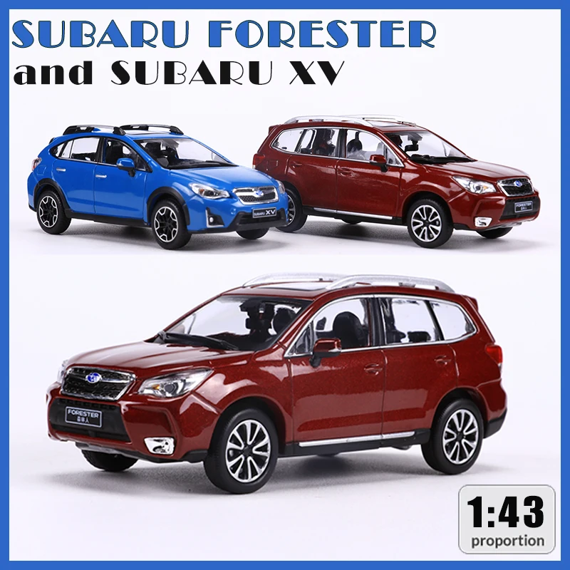 

1:43 SUBARU FORESTER & XV Diecast Alloy Car Model Hardcover Edition Collectible Decoration Gift Toys