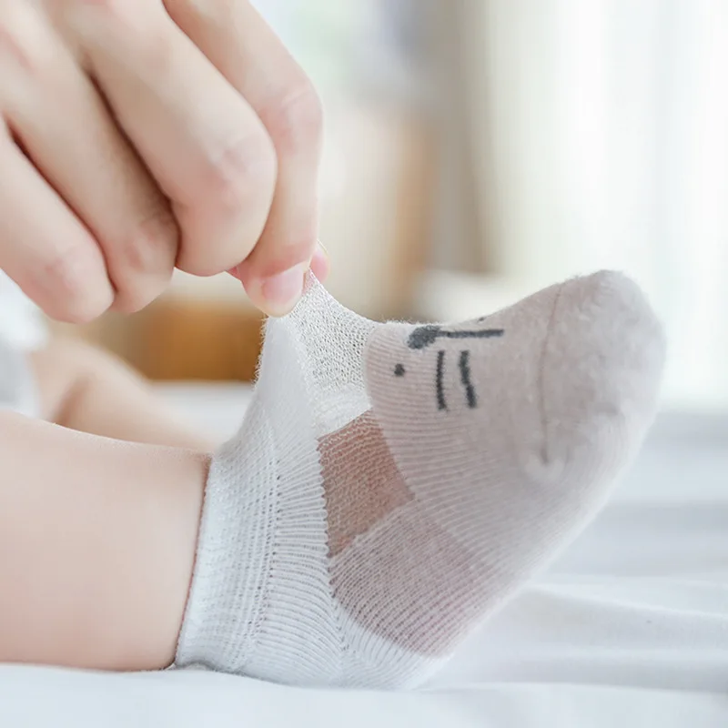 1 Pair Breathable 6~12 Monthes Old Baby Sock Newborn Boy Girl Ankle Socks Infant Summer Short 6 Color Available | Детская одежда и