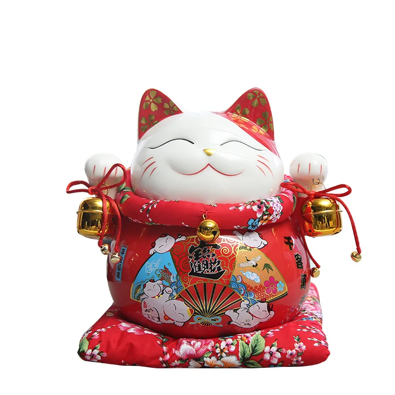 

Japanese modern creative personality lucky cat large ornaments piggy bank store opened to send home gifts ceramic crafts LB91604