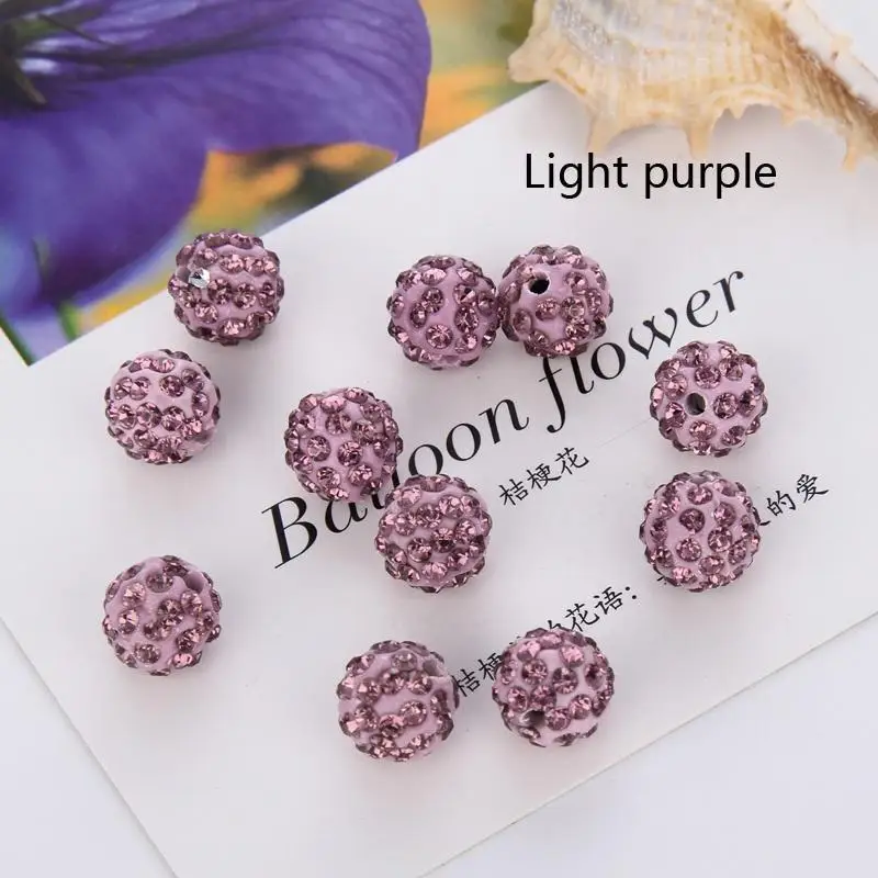 Модные 20 шт 8 10 мм Стразы круглые бусины для браслета серьги DIY хрустальный шар