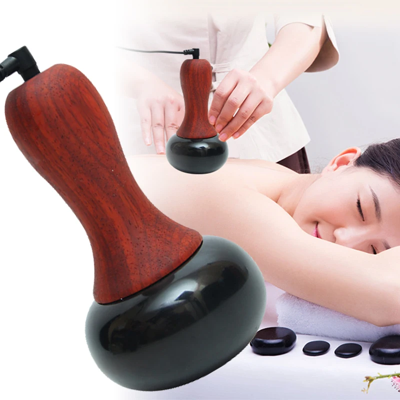 

Stone Needle Electric Massager Gua Sha Scraping Back Lumbar Neck Face Massage Heating Relaxation Meridian Dredge Health Care