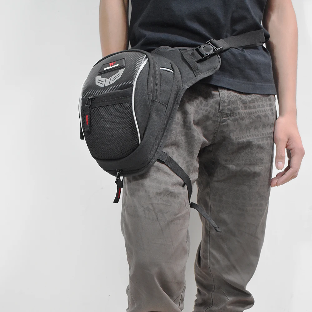 

WOSAWE Motorcycle Leg Bag Fanny Pack Racing Waterproof Moto Cycling Tactical Waist Pack Airsoft Tactical Drop Leg Panel Utility