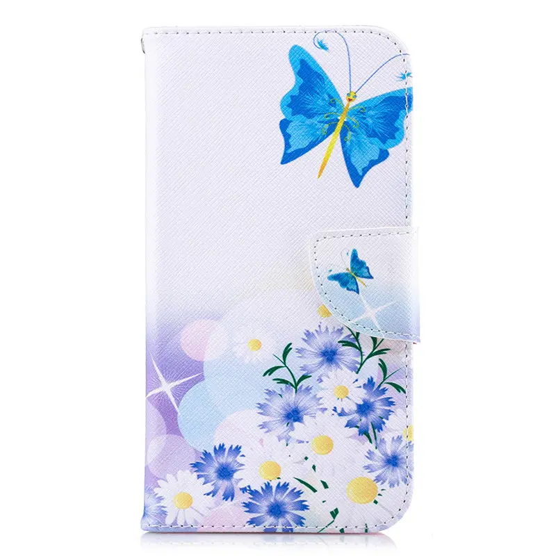 Butterflies Flowers Чехол для телефона с откидной крышкой чехол для huawei Коврики 8 9 10 20 Lite P30 Pro Honor 10 5X 6C 7X8 8A 8C Ретро Capa, высокое качество второй кожаный чехол D07Z - Цвет: Butterflies Flowers