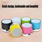 Мини портативный динамик Bluetooth беспроводная автомобильная аудиосистема ослепительные трещины светодиодная подсветка сабвуфер Поддержка TF-карты для ПКпланшетов