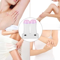 double cartridge wax depilatory roller warmer heater waxing body hair removal machine eu plug 220v