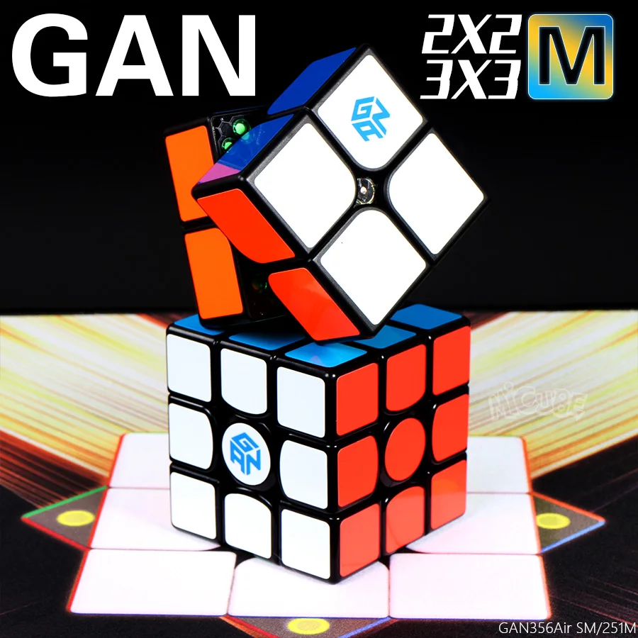 Магнитный куб головоломка 3x3 2x2 магнитный 3x3x3 2x2x2 GAN356 Air SM 251 M GAN251 игрушечный