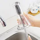 Силиконовая щетка с длинной ручкой, кухонные чистящие инструменты, чистящие губки для мытья стеклянных стаканов