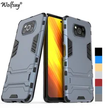 For Cover Xiaomi Poco X3 Pro Case Hybrid Stand Silicone Armor Case For Xiaomi Poco X3 M3 F3 F2 Pro Cover For Xiaomi Poco X3 Pro