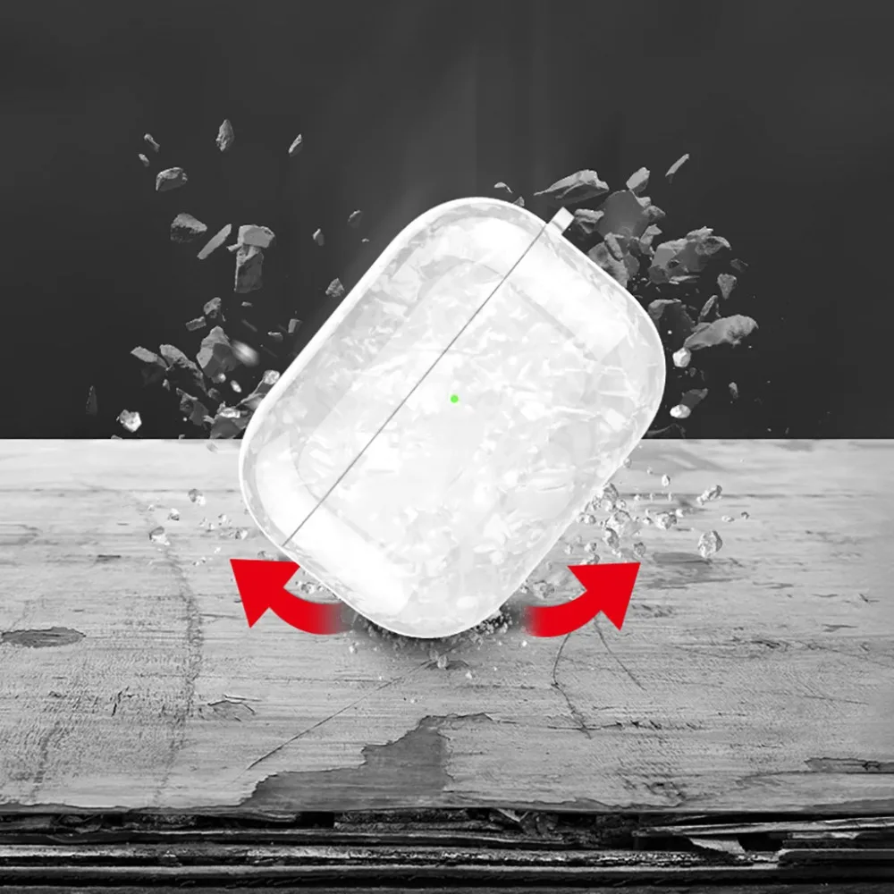 Прозрачный противоударный чехол для хранения наушников Apple Airpods3 2019