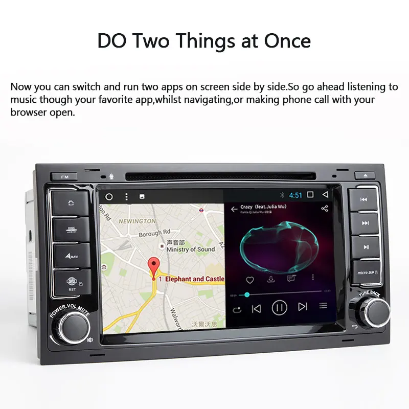 2 din Автомобильный мультимедийный плеер для VW Volkswagen Touareg T4 Transporter T5 2004 2005 2006 20082011GPS
