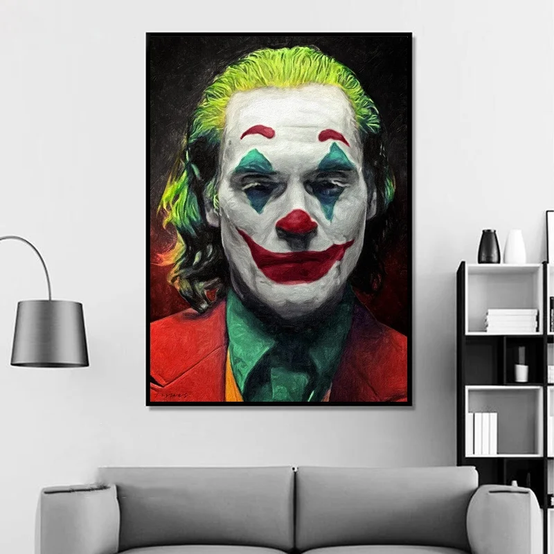 Художественные плакаты с изображением Джокера и детской картины на холсте
