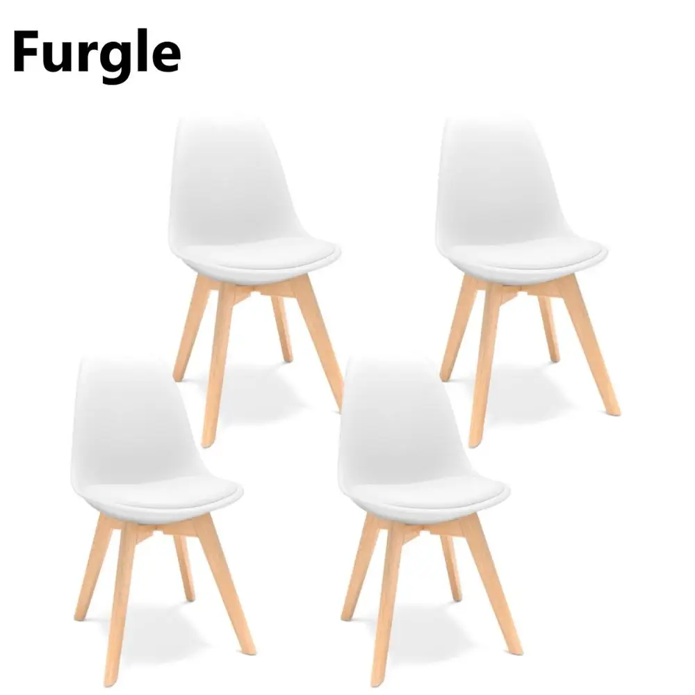 Современный обеденный стул Furgle 4 шт. в стиле Эйфелевой живописи мягкое