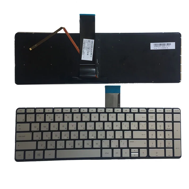Русская новая клавиатура для HP ENVY X360 15 u000 u100no u230no 15t u100 u060nz с серебристой