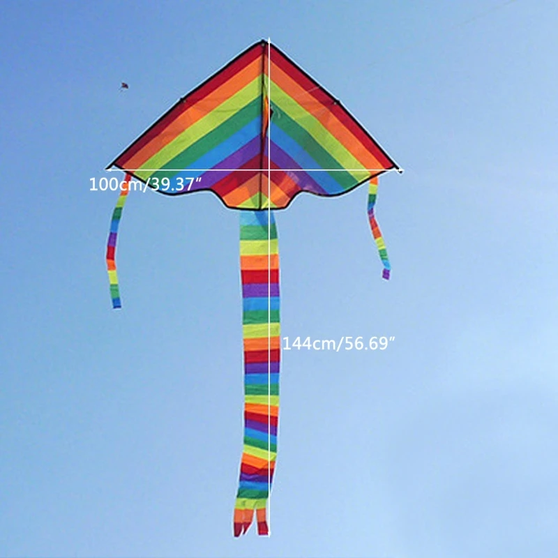 

New Long Tail Rainbow Kite Outdoor Kites Flying Toys Kite For Children Kids