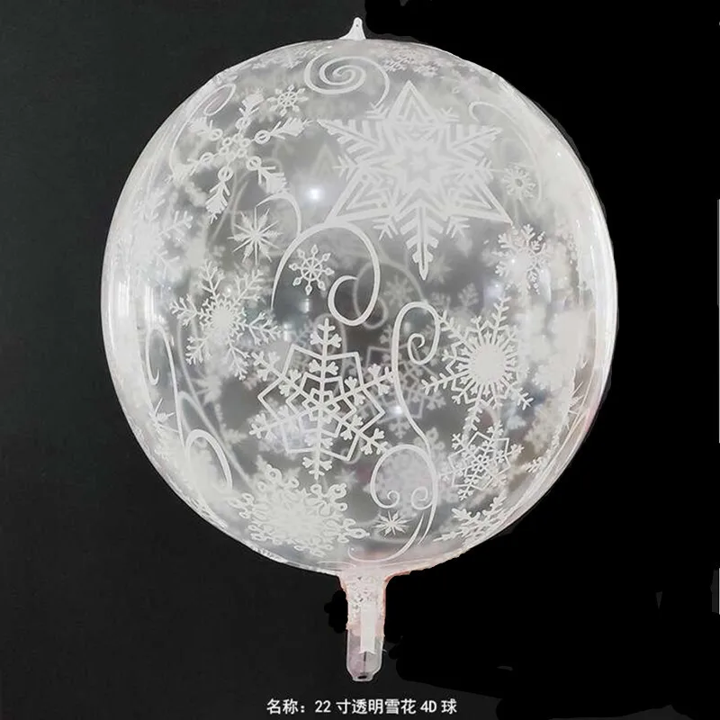 Новый 22 дюймовый Гелиевый шар со снежинкой красным Кленовым листом 4D украшение