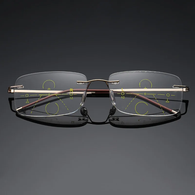 

Unisex Reading Glasses Progressive Multifocal Lens Presbyopia Anti Fatigue Glasses For Elders 100/150/200/250/300 Degree