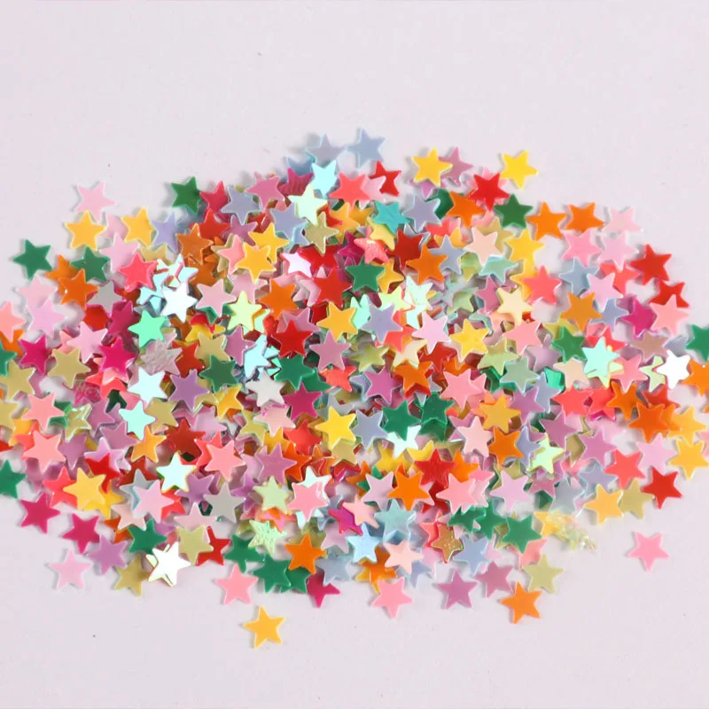 2 7-5 3 мм волшебный цвет пентаграмма звезда Блестящие Блестки цветные яркие