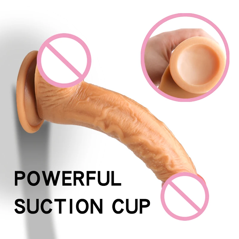 

Realistic Dildo Cock Soft Material Huge Big Penis With Suction Cup Sex Toys for Woman Strapon Lesbian Female Masturbation