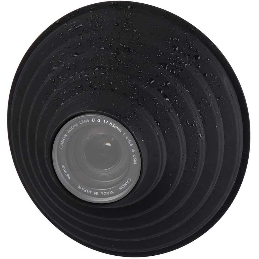 Конечной анти стекло или антибликовым покрытием силиконовая складная бленда для