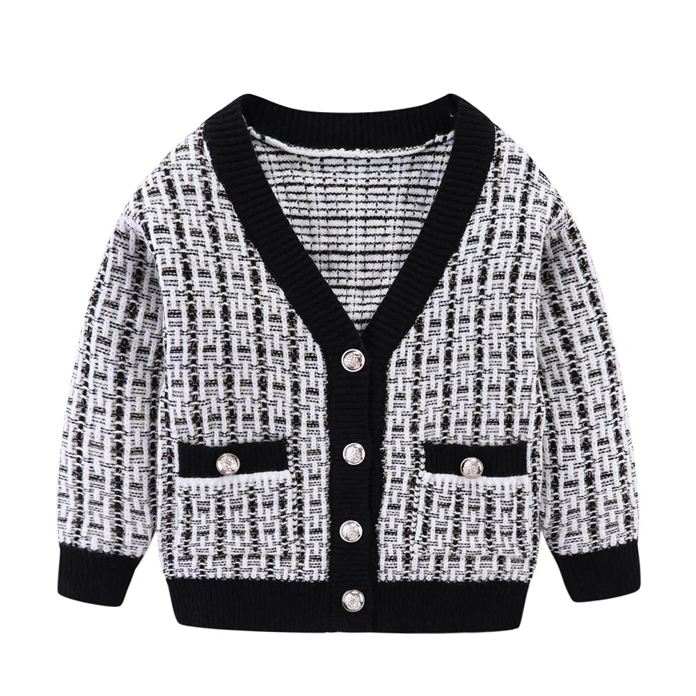 

Mudkingdom Girls Clothing Baby Knit Sweater Cardigan Sets Autumn Children Clothes Casual Sweater Skirt Suit