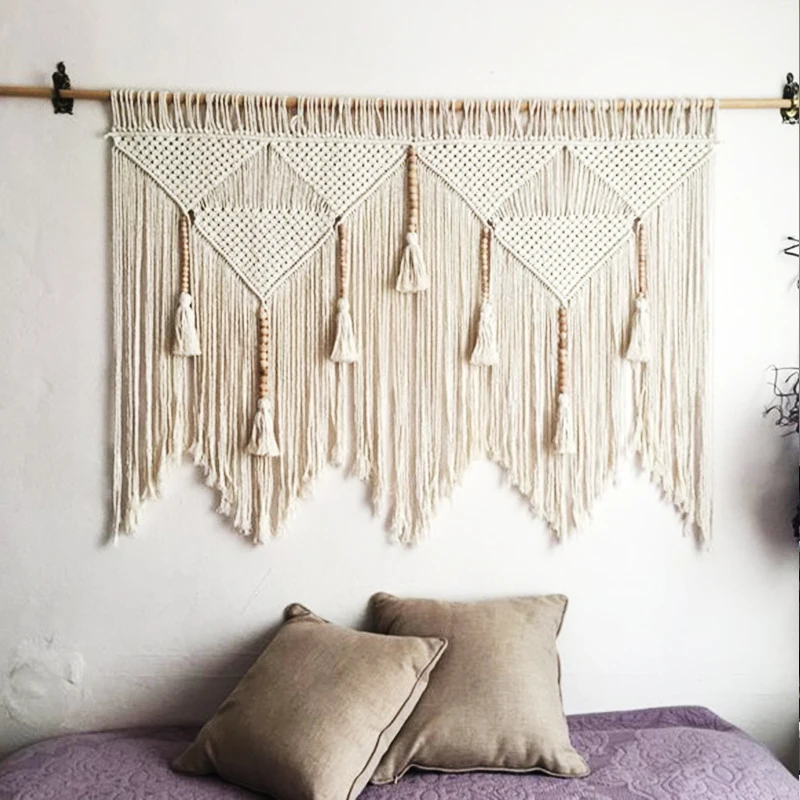 100% хлопок ручной работы гобелен скандинавский домашний декор прикроватный