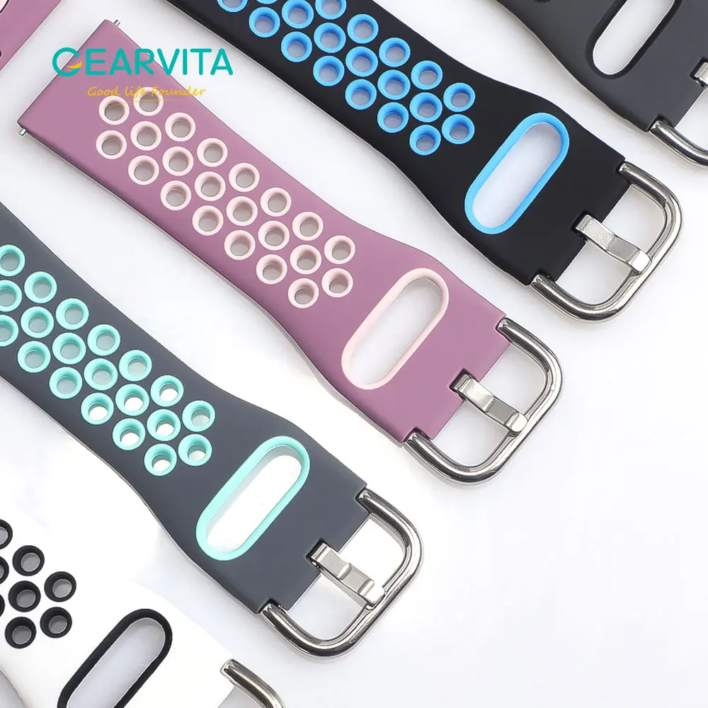 

Smart Watch Band 20mm 22mm Silicone Straps Watchbands High Quality Accessories For Huawei Xiaomi Smartwatch Bands Strap