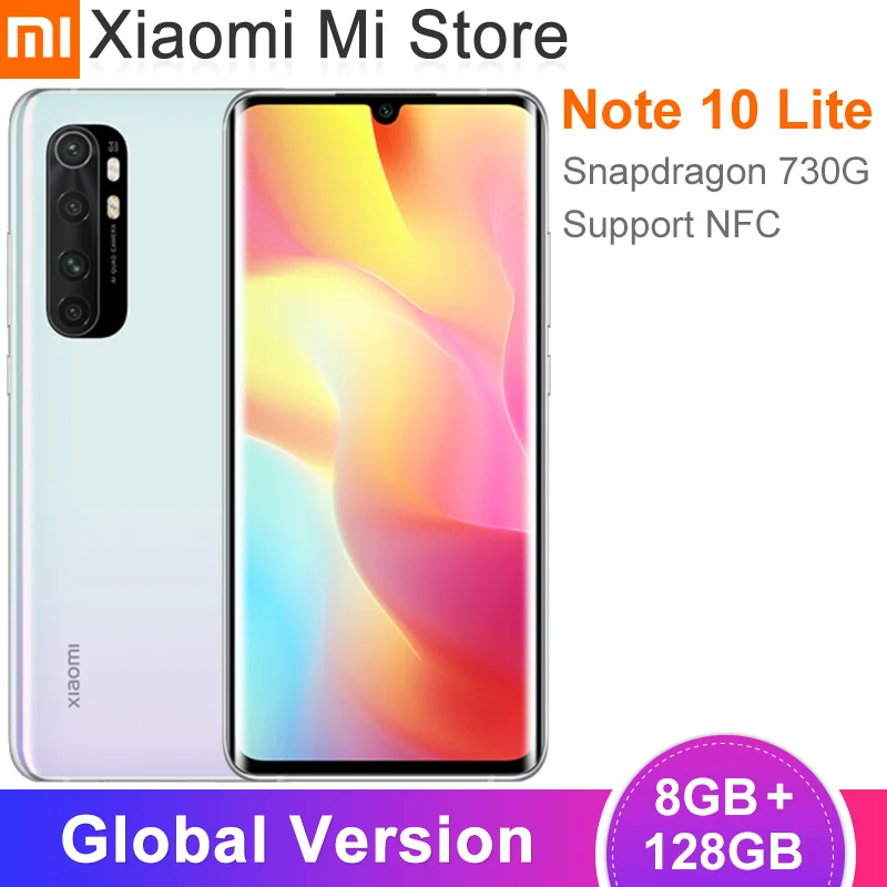 Глобальная версия Xiaomi Mi Note 10 Lite смартфон 8 Гб оперативной памяти 128 ГБ ROM львиный