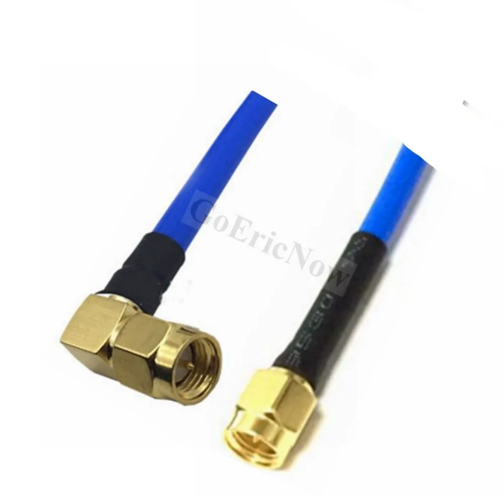 4 шт. RG402 коаксиальный SMA Мужской правый угол Jack для Вилочная часть разъема