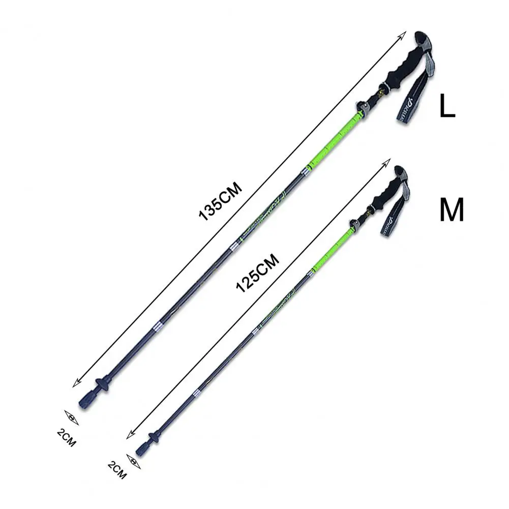 

Outdoor Carbon Folding Trekking Poles Walking Sticks Versatile Portable Sweat Absorption Travel Camping Hiking Self-Defense Cane