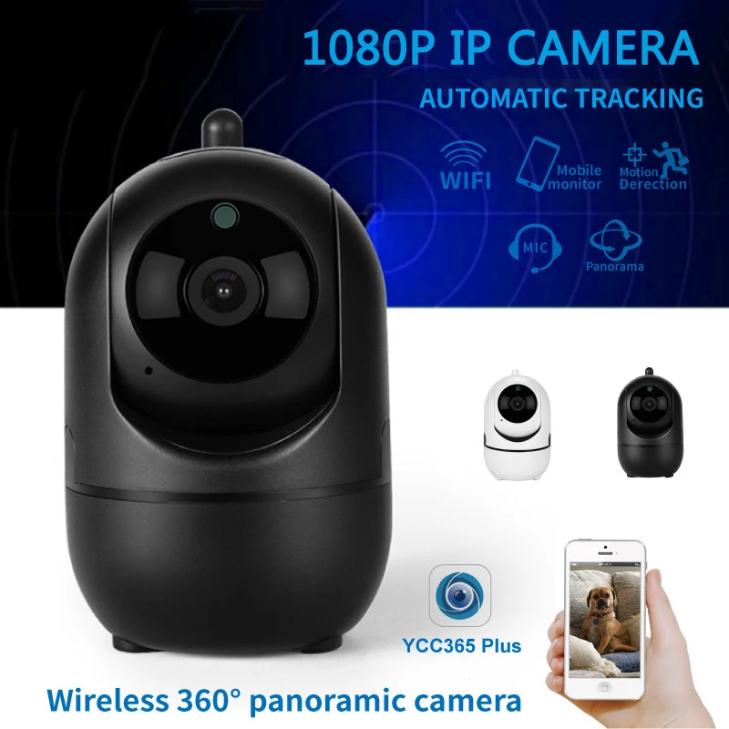 

Умная IP-камера YCC365 PLUS, HD 1080P, облачная беспроводная Wi-Fi камера с автоматическим отслеживанием, инфракрасная камера видеонаблюдения, умный до...