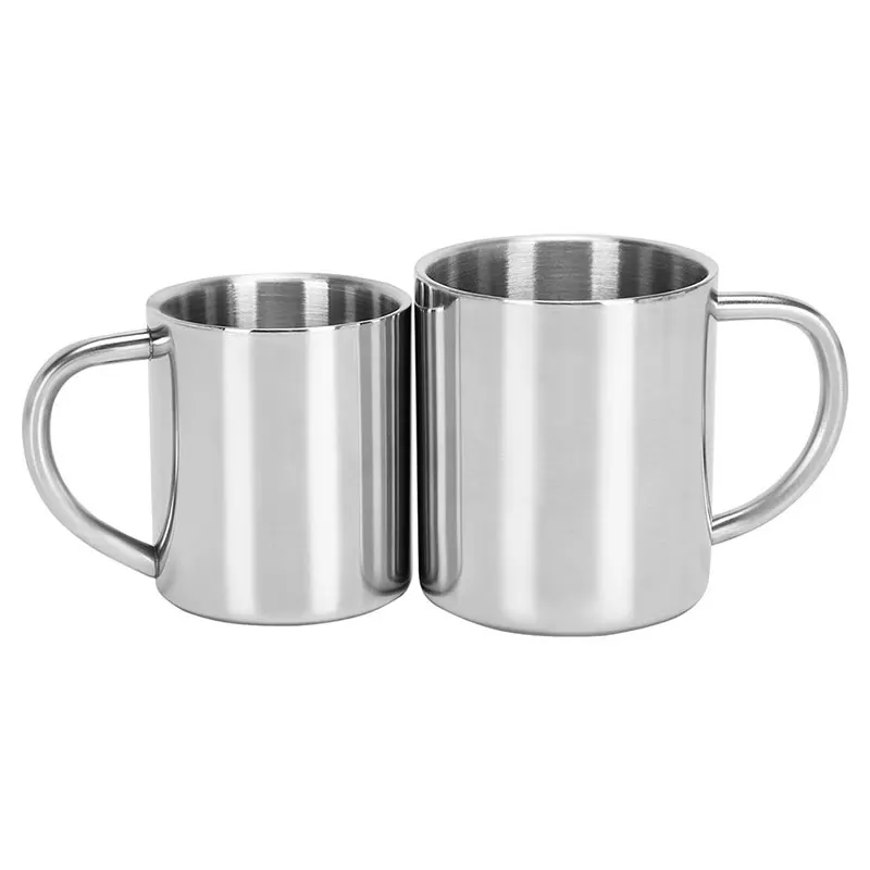 

Double Wall Stainless Steel Coffee Mug 220ml-400ml Portable Travel Tumbler Coffee Jug Tea Milk Cups Double Office Water Mugs