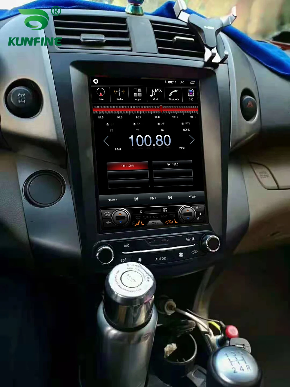 Экран Tesla Android 10 0 4 Гб RAM 64GM ROM Восьмиядерный автомобильный DVD GPS плеер Deckless Car Stereo для