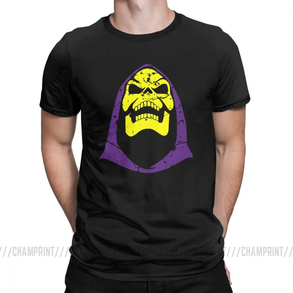 Мужские футболки Masters Of The Universe Skeletor повседневные из 100% хлопка с коротким рукавом