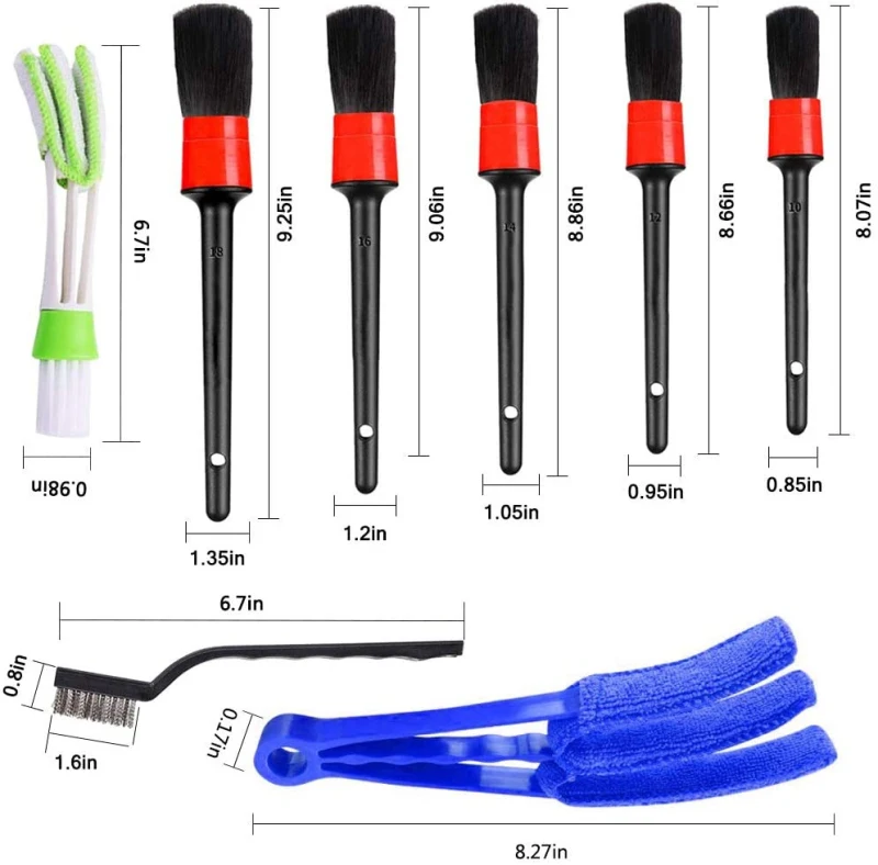 

5pcs Car Detailing Brush Auto Cleaning Engine Wheel Clean Brushes Air Outlet Cleaning Brush Car Cleaning Accessories