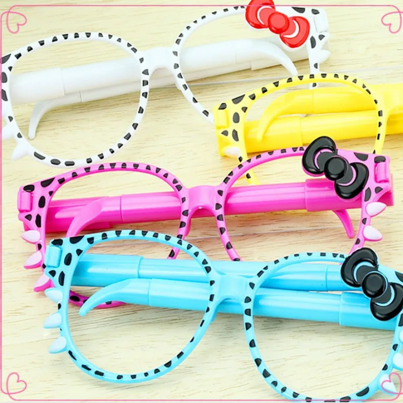 Cena 12 Sztuk Okulary Cartoon Niebieska Piłka Długopisy Dla Dzieci Kulkowe Długopisy Kreatywny Koreańskie Piśmiennicze Prezenty Nagrody Do Pisania Hurtownie