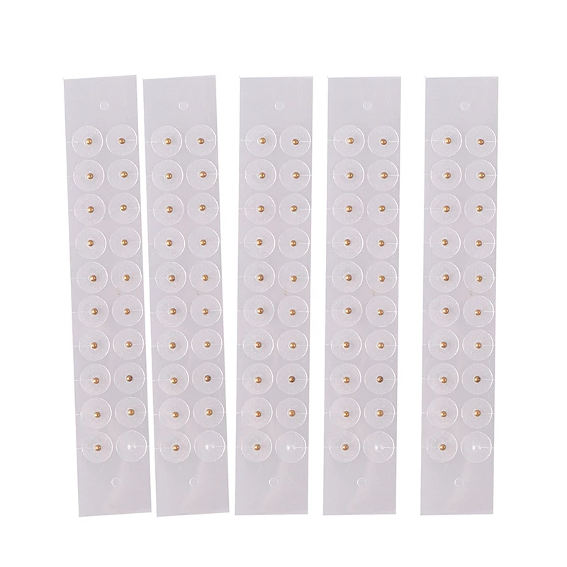 

100PC/lot Clear Ear Point Stickers Ear Pressure Sticker Acupuncture Beads Auricular Ear Stickers Massage