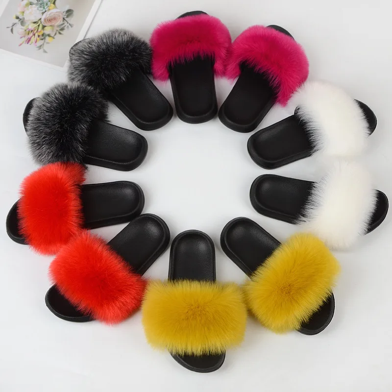 Wool Slippers Fashion Fur Hair Imitation Wool Slippers Women Home Slippers Women Women Shoes Slipper Women Slippers House