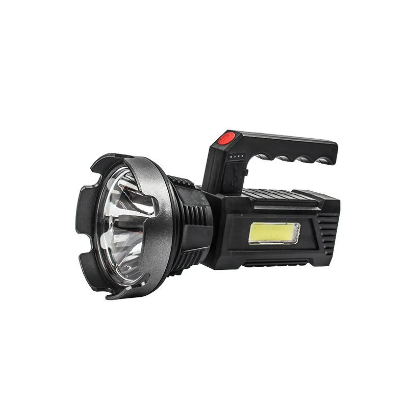 

XANES 50W LED+COB Strong Light Outdoor Portable Led Flashlight Built-in Battery USB Rechargeable Camping Lantern Working Light