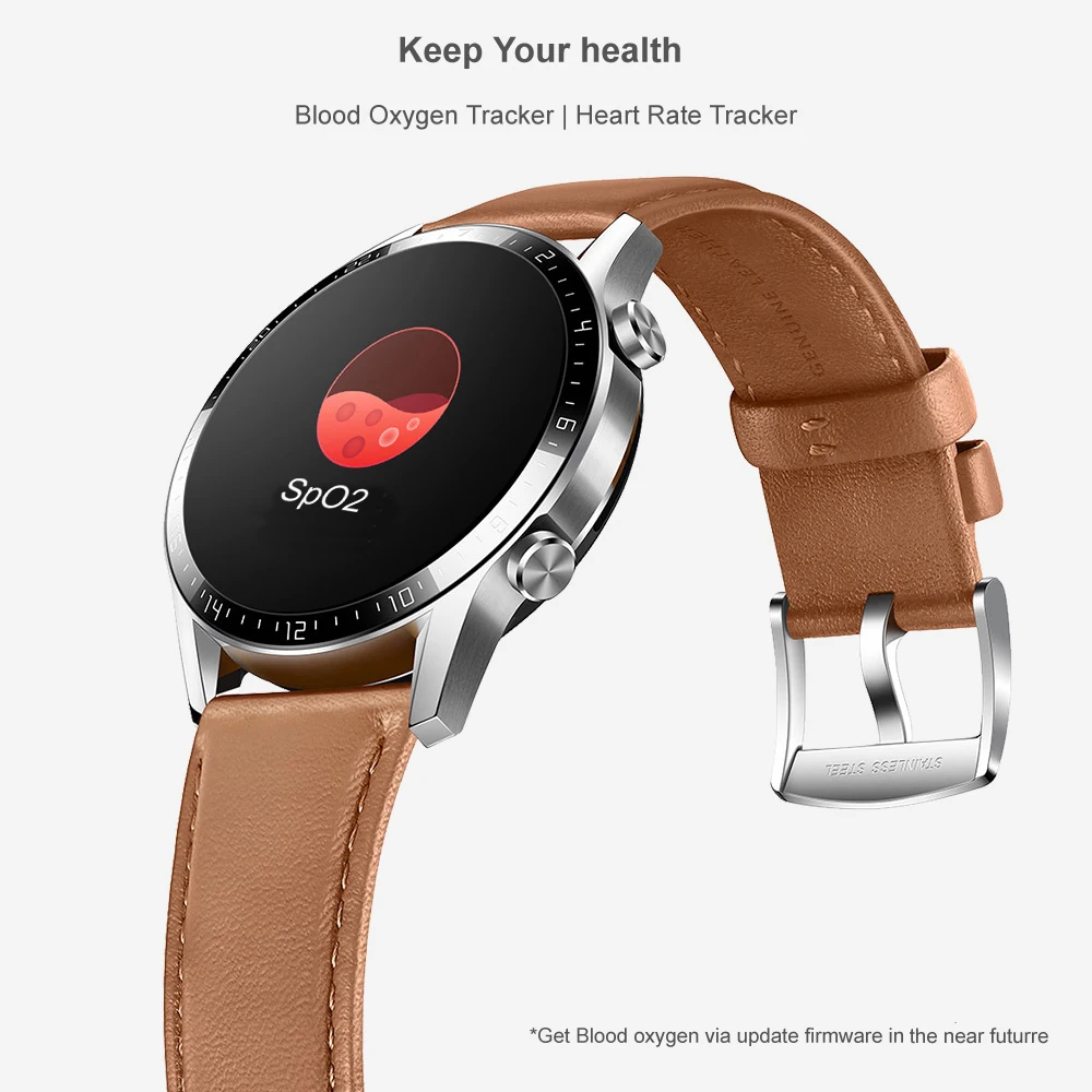 Скидка $6 на каждые $65 HUAWEI Watch GT 2 GT2 Смарт-часы с кислородом крови 14 дней батарея 5ATM