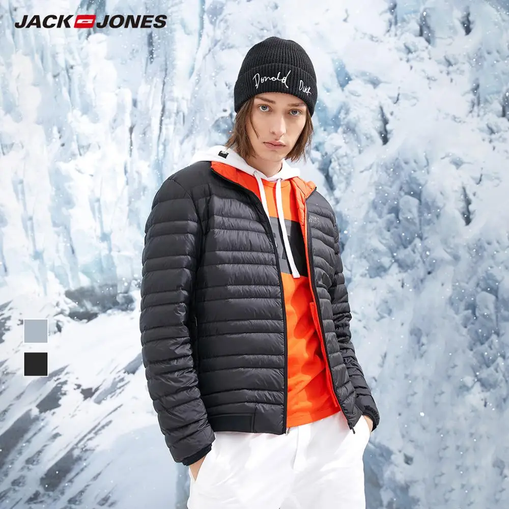Мужской легкий пуховик JackJones короткий мужская одежда 218312527|Мужские пуховики| |
