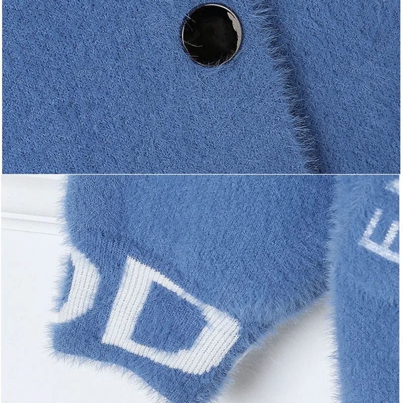 Норковый мех осенне-зимний свитер пальто новинка 2019 женский свободный бархатный