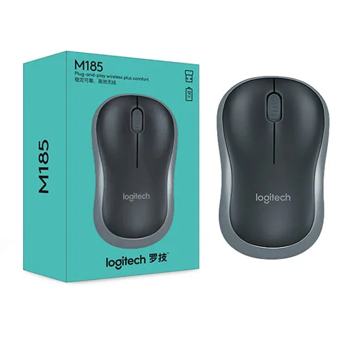 Lotech M185 мышь 2,4G Беспроводная игровая мышь ноутбук ПК Компьютерные игры для Windows Mac OS Linux - Цвет: Gray