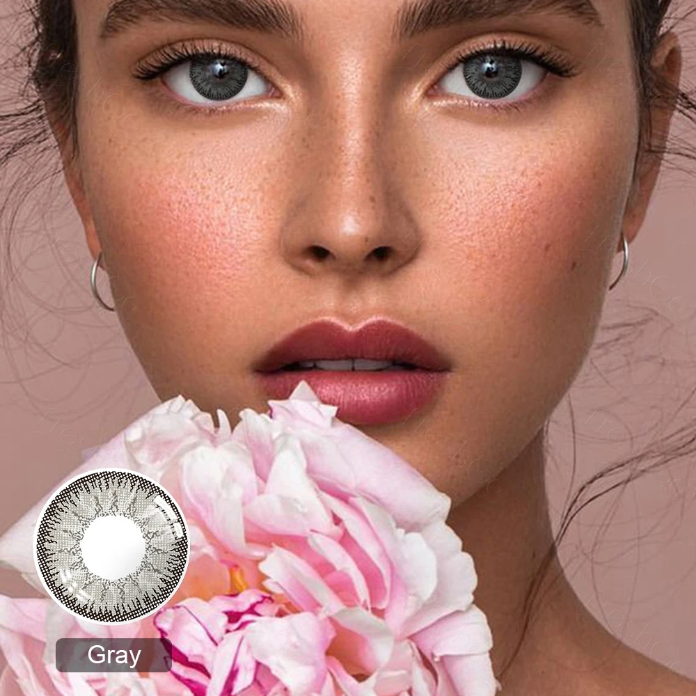 Цветные контактные линзы 1 пара оптические по рецепту ЕЭС цветные ed с диоптриями