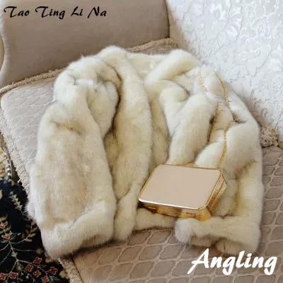 Tao Ting Li Na New Style High-end Fashion Women Faux Fur Coat 19S103